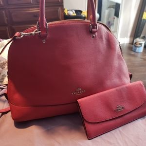 Coach handbag and wallet
